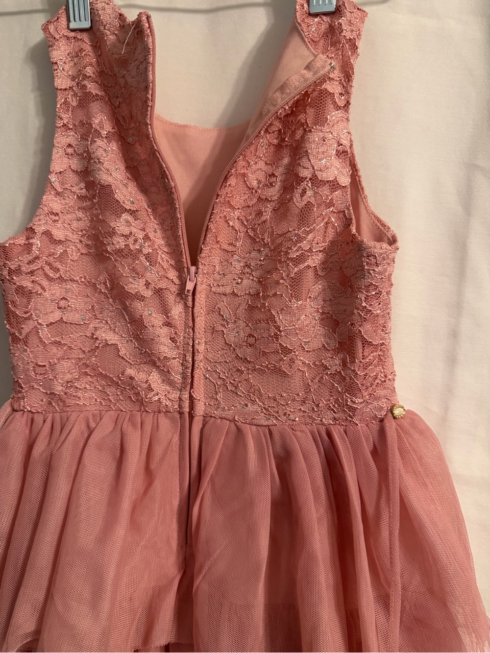 Size 7 Girl Tulle Festive 5 Tier Layered Holiday Party Dress - Picture 2 of 8